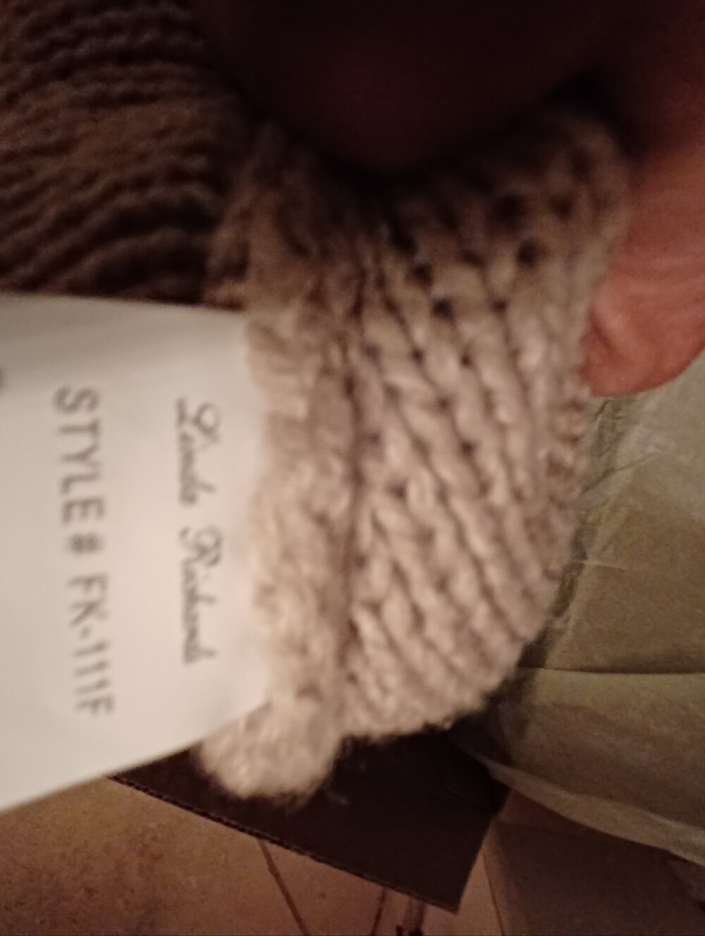 LINDA RICHARDS FAUX Fur Hooded Poncho--Small - Picture 5 of 5
